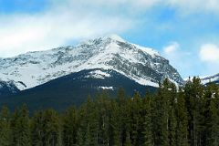 05B Protection Mountain Afternoon From Trans Canada Highway Driving Between Banff And Lake Louise in Winter.jpg